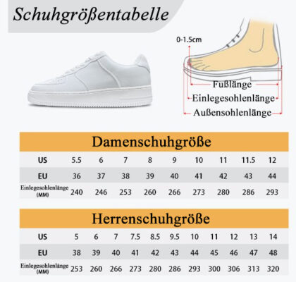 Air Force 1 Turnschuhe Größe