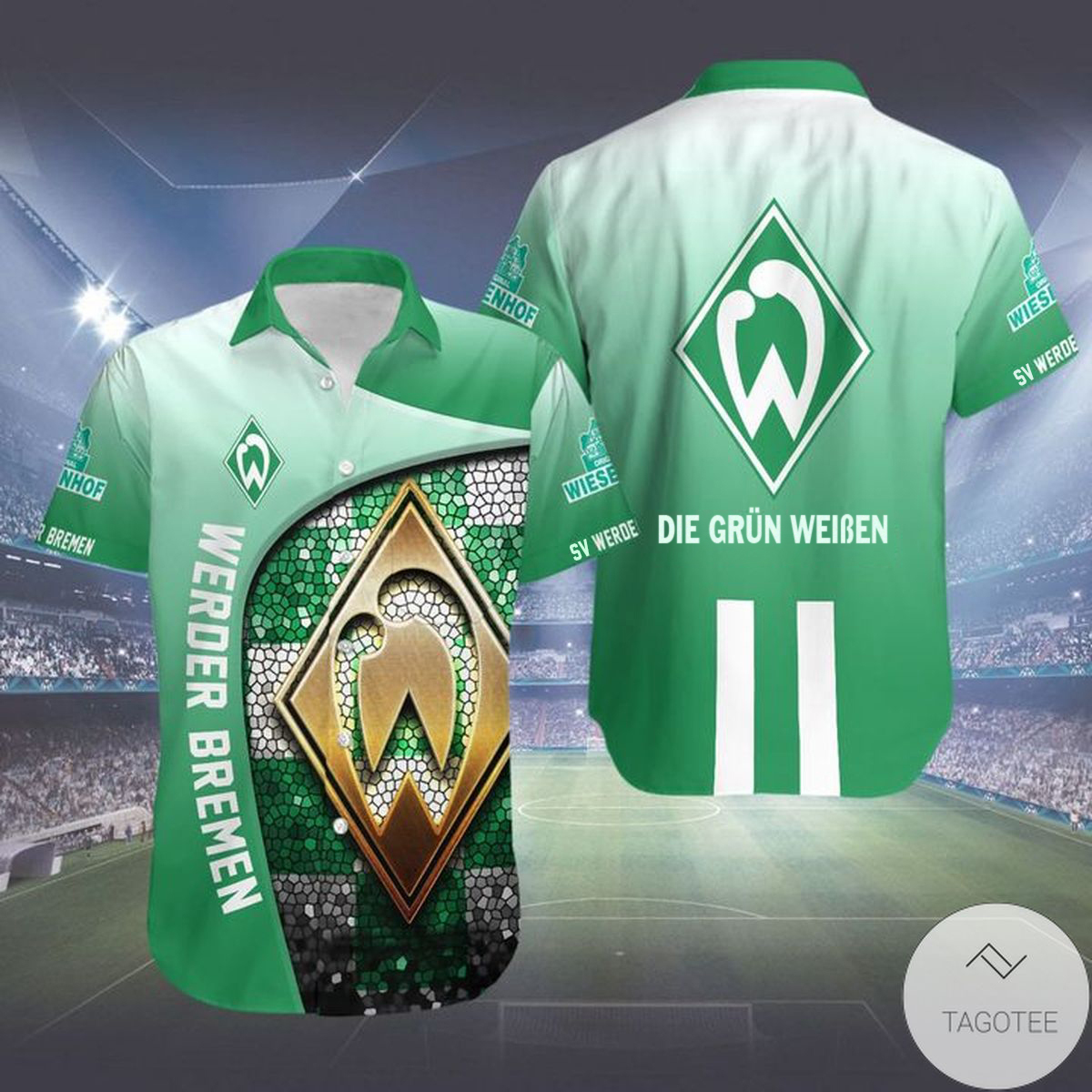 SV Werder Bremen Begrenzt Limitierte Auflage Hawaiihemd SV Werder Bremen Begrenzt Limitierte Auflage Hawaiihemd
