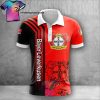 Bayer 04 Leverkusen rot schwarz Polo Hemd V2
