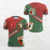 FC Augsburg Bundesliga Rot Grün T-Shirt