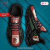 FC Augsburg Individueller Name Schwarz Rot Max Soul Schuhe