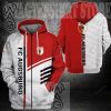 FC Augsburg rot-Weiss Reißverschluss-Hoodie