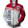RB Leipzig weiß Rot Reißverschluss-Hoodie