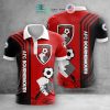 AFC Bournemouth Logo Auflage Polo Hemd V3
