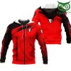 AFC Bournemouth Rot Logo Reißverschluss-Hoodie