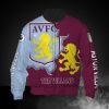 Aston Villa FC Die Villans Rotwein Blau Bomberjacke