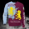 Aston Villa FC Die Villans Rotwein Blau Sweatshirt