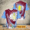 Aston Villa FC Individueller Name Blau Rotwein Baseball Trikot V7