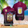 Aston Villa FC Rotwein Besonders Hawaiihemd