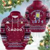 Aston Villa FC Rotwein Blau Hässliches Weihnachten Kapuzenpullover