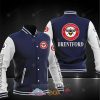 Brentford FC Dunkelblau Grau Collegejacke