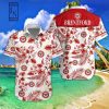 Brentford FC Rot Blume Tropisch Hawaiihemd V2