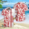 Brentford FC Rot Blume Tropisch Hawaiihemd V3