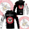 Brentford FC Schwarz Weiß Reißverschluss-Hoodie