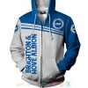 Brighton & Hove Albion FC Weiß Blau Reißverschluss-Hoodie V2