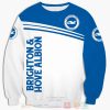 Brighton & Hove Albion FC Weiß Blau Sweatshirt V2