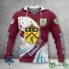 Burnley FC Logo Auflage Kapuzenpullover V2
