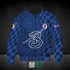 Chelsea FC Blau UEFA Champions Leage Bomberjacke