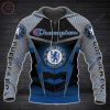 Chelsea FC Schwarz Blau Champion Reißverschluss-Hoodie