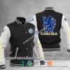 Chelsea FC Schwarz Maskottchen Baseball Jacke