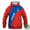 Crystal Palace FC Individueller Name Rot Blau Kapuzenpullover