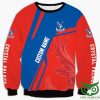 Crystal Palace FC Individueller Name Rot Blau Sweatshirt