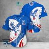 Crystal Palace FC Weiß Blau Logo Baseball Trikot