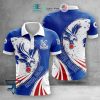 Crystal Palace FC Weiß Blau Logo Polo Hemd