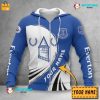 Everton FC Weiß königlich Individueller Name Reißverschluss-Hoodie
