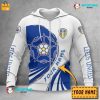 Leeds United Individueller Name Reißverschluss-Hoodie