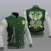 Leeds United One Team One Life One Love Grün Collegejacke