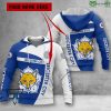 Leicester City FC Weiß Blau Individueller Name Kapuzenpullover