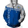 Leicester City FC Weiß Blau Reißverschluss-Hoodie