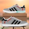 Liverpool FC Grau Schwarz Streifen Stan Smith Schuhe