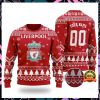 Liverpool FC Individueller Name Nummer Hässliches Weihnachten Sweater V2