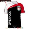 Liverpool FC Individueller Name Rot Schwarz Polo Hemd V2