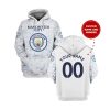 Manchester City Individueller Name Nummer Kapuzenpullover