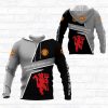 Manchester United Grau Schwarz Kapuzenpullover