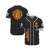 Manchester United Individueller Name Schwarz Baseball Trikot