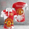 Manchester United Rot Weiß Besonders Polo Hemd