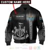Newcastle United FC Individueller Name Schwarz Bomberjacke