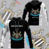 Newcastle United FC Schwarz Weiß Kapuzenpullover V2