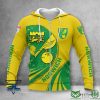 Norwich City FC Logo Auflage Reißverschluss-Hoodie