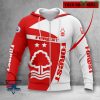 Nottingham Forest FC Individueller Name Logo Reißverschluss-Hoodie