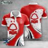Nottingham Forest FC Logo Auflage Polo Hemd V3