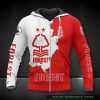 Nottingham Forest FC Logo Auflage Reißverschluss-Hoodie