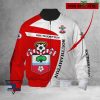 Southampton FC Individueller Name Rot Weiß Bomberjacke