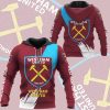 West Ham United FC Basic Auflage Reißverschluss-Hoodie V2