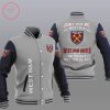 West Ham United FC Grau Schwarz Why Not Collegejacke