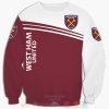 West Ham United FC Rot Weiß Sweatshirt
